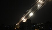 ویدئو دیده نشده از لحظه برخورد موشک‌های ایرانی به ساختمان پارلمان اسرائیل