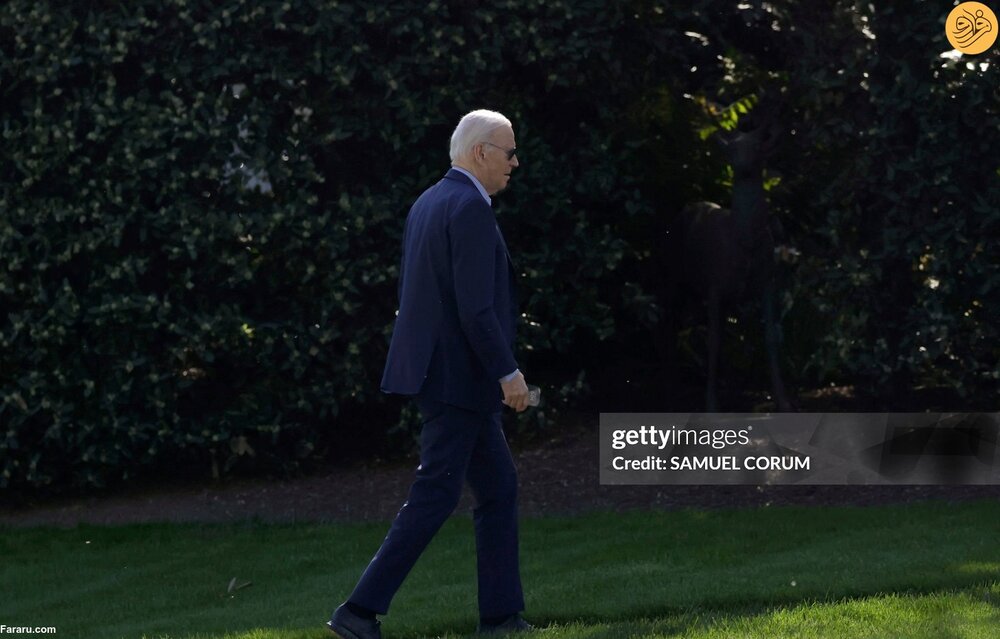 بازگشت رییس جمهور آمریکا به کاخ سفید ساعتی قبل از حمله ایران + تصاویر