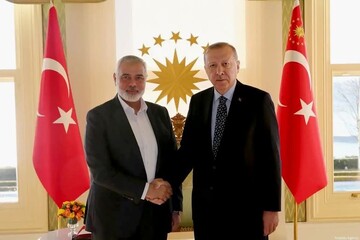 دیدار اردوغان با اسماعیل هنیه در ترکیه