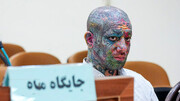 تتلو با لیاس چروکیده در دادگاه + عکس
