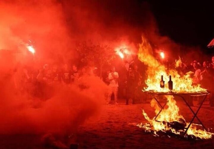 آتش به پا کردن معترضان مقابل خانه نتانیاهو + فیلم