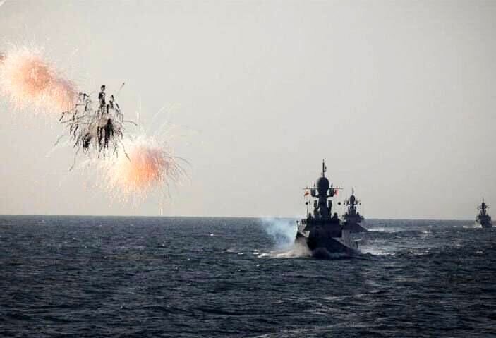 شروع رزمایش دریایی مشترک سوریه و روسیه