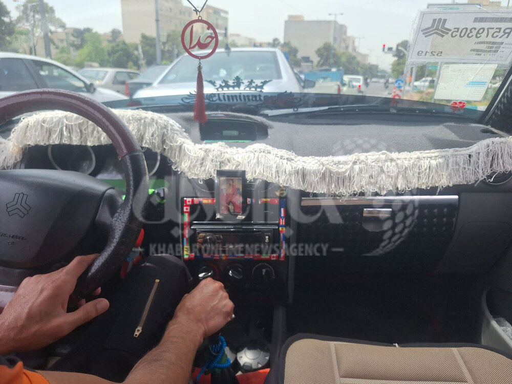 خلاقیت جالب یک راننده اسنپ در تزئین خودرو