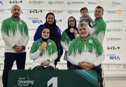 ۳ طلا، نقره و برنز پاراتیراندازی بر گردن بانوان ایرانی در جام جهانی