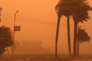 طوفان خوفناک در عراق در آستانه ورود سامانه بارشی به غرب ایران + فیلم