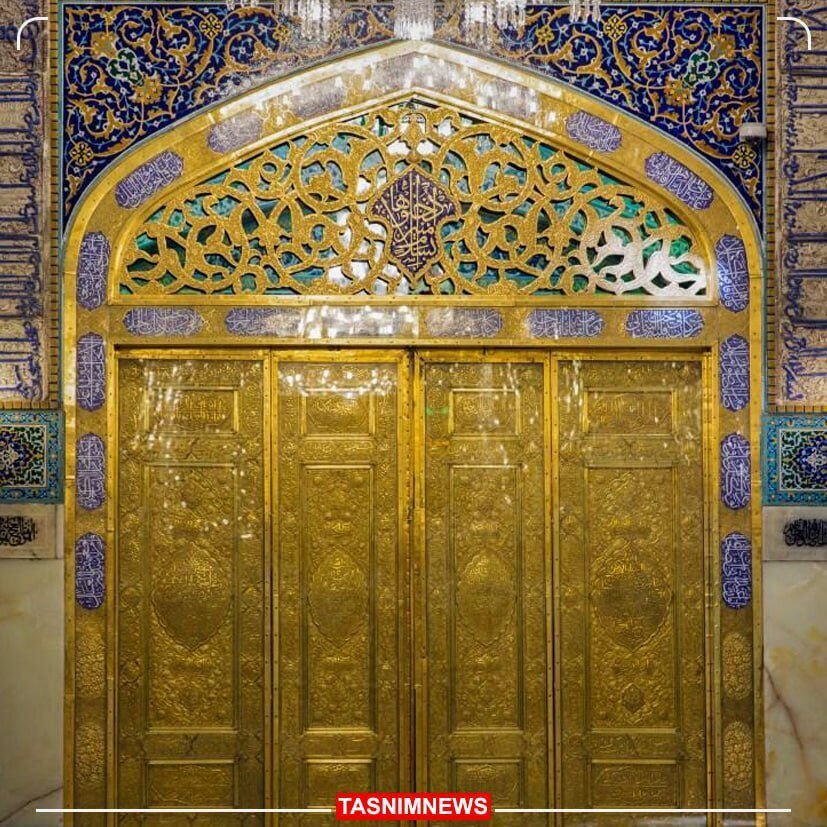 اولین تصویر از درب جدید طلای حرم امام رضا (ع)