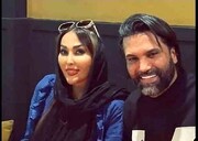 خودنمایی همسر فوتبالیست مشهور ایرانی با خودروی لوکس + فیلم