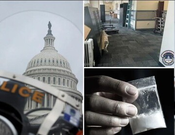 کشف کیسه کوکائین در کنگره آمریکا