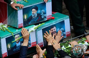 عکس دیده نشده از سنگ مزار رئیس جمهور شهید در حرم رضوی