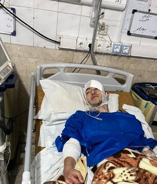 تصادف وحشتناک بازیکن استقلال / حال وخیم روی تخت بیمارستان+ عکس
