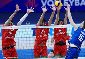 شکست سه بر صفر والیبال ایران برابر ایتالیا در لیگ ملت های ۲۰۲۴