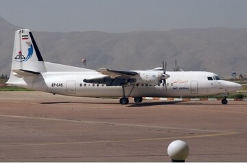 فوری/ فرود اضطراری فوکر ۱۰۰ هواپیمایی ایران‌ایر در فرودگاه اردبیل