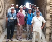 بازدید گردشگران خارجی از قنات «قصبه» گناباد