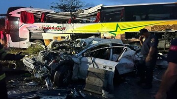 مرگ دلخراش ۱۱ شهروند درپی تصادف وحشتناک اتوبوس مسافربری + بیش از ۴۰ زخمی / فیلم