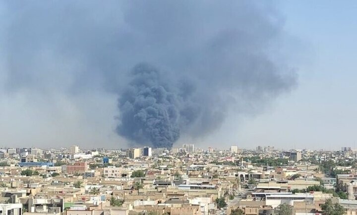 در نجف اشرف آتش‌سوزی گسترده اتفاق افتاد