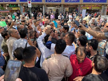 واکنش مردم به تغییر چهره محمود احمدی نژاد در بازار تهران