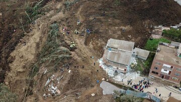 ناپدید شدن ۳۶ نفر درپی رانش زمین در اکوادور / فیلم