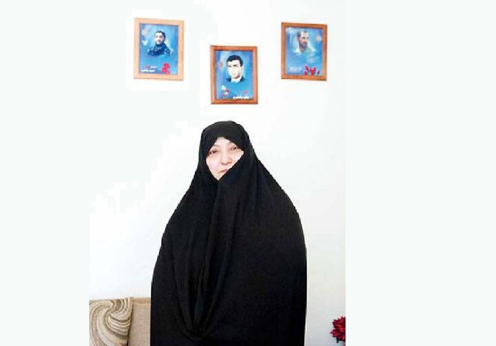 همسر شهید باکری: به پزشکیان رای می‌دهم +‌ عکس