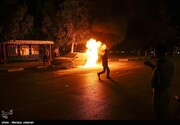 لحظه هولناک آتش گرفتن خودروی ماکسیما در تهران / فیلم