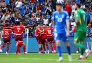 سوئیس ۲ - ۰ ایتالیا / حذف آتزوری در یک بازی زیبا