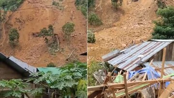 رانش هولناک زمین با ۱۱ کشته در اندونزی + فیلم