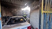 آتش گرفتن خودروهای داخل تعمیرگاه در اصفهان + عکس و فیلم