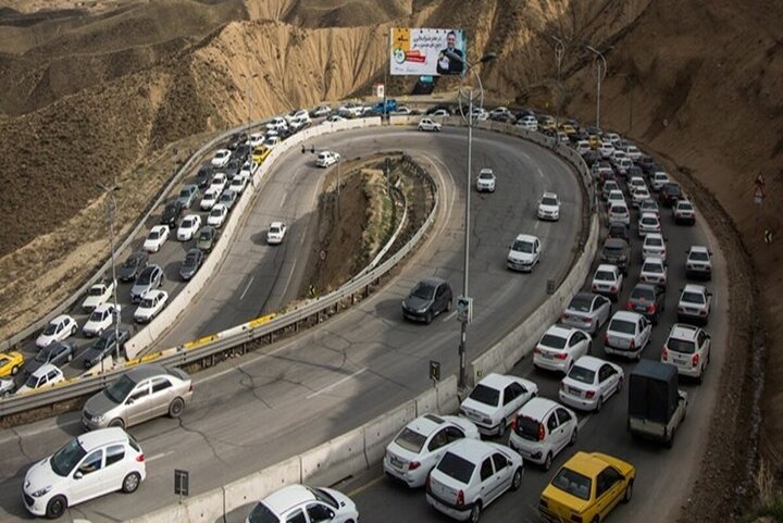 مسدود شدن جاده چالوس تا اطلاع ثانوی