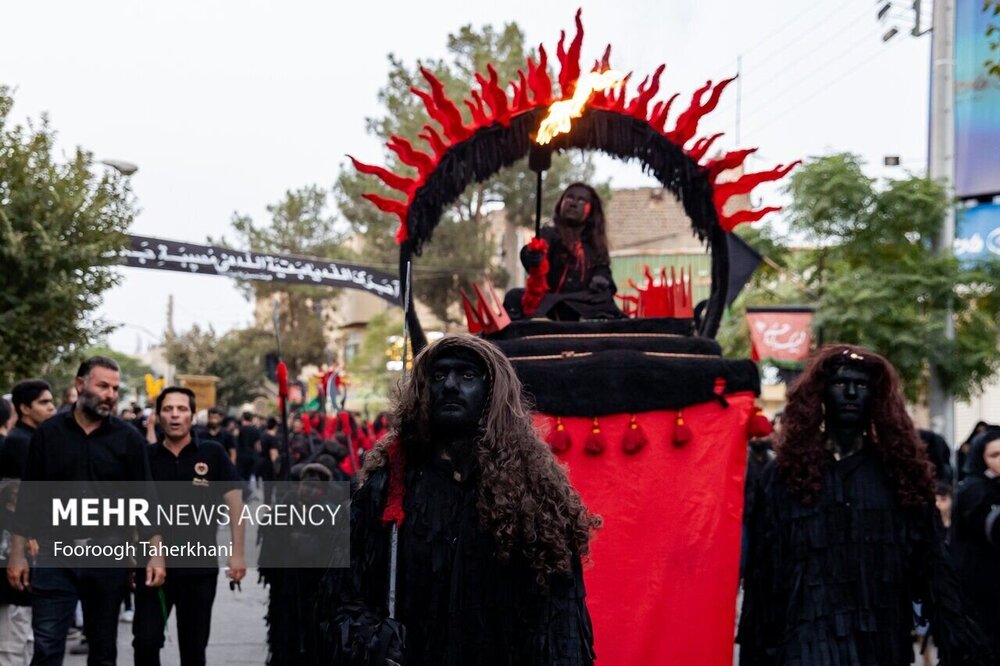 تصاویری متفاوت از یک کاروان عزاداری که خبرساز شد