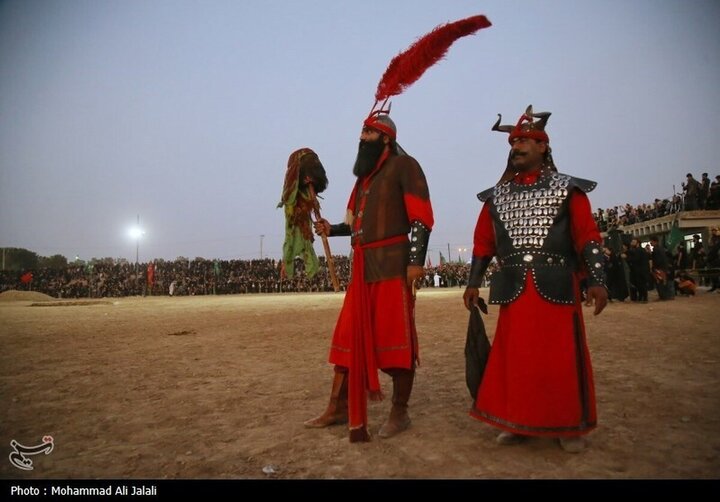 تصاویر دیدنی از مراسم تعزیه ردر نوش آباد کاشان