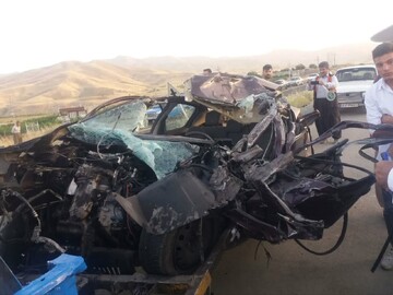 جان باختن ۲ شهروند کردستانی به دلیل واژگونی خودرو در محور سقز_بانه