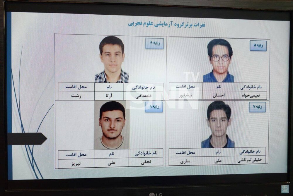 (ویدئو) نفرات برتر گروههای آزمایشی هنر و زبان خارجه کنکور امسال