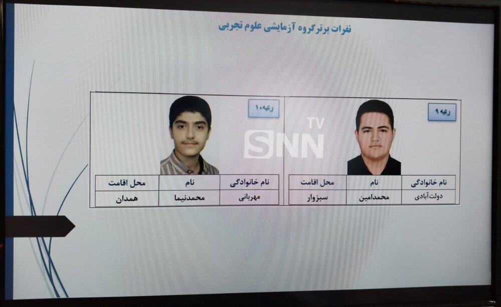 (ویدئو) نفرات برتر گروههای آزمایشی هنر و زبان خارجه کنکور امسال
