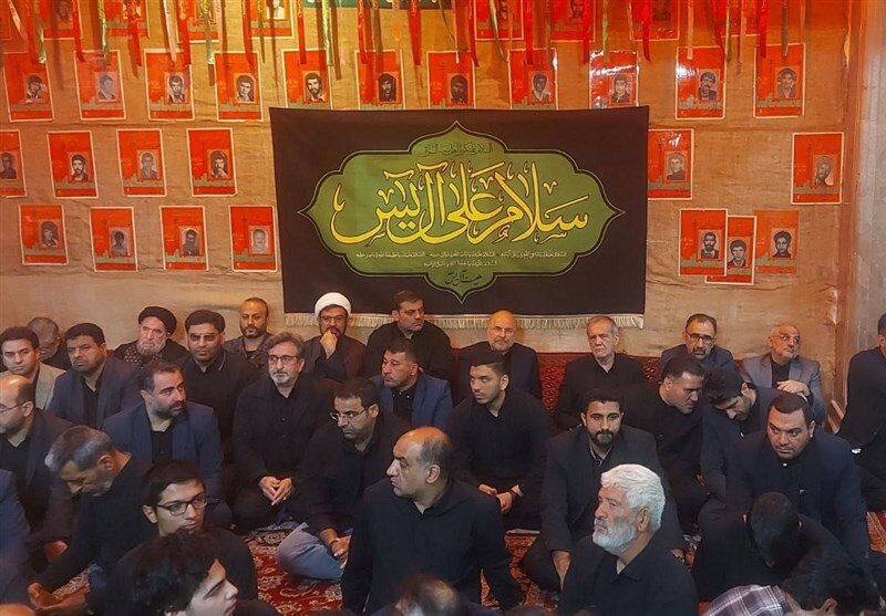 حضور پزشکیان در موکب دهه هشتادیها