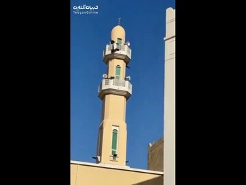 لحظه اعلام خبر شهادت سیدحسن نصرالله از مساجد بحرین + فیلم