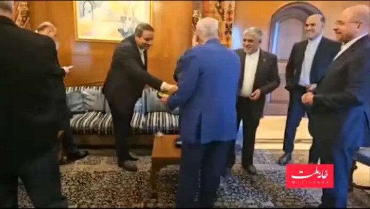 نحوه  پذیرایی شخصی رئیس مجلس لبنان از قالیباف + فیلم