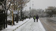 بارش برف کویر ایران را هم سفیدپوش کرد