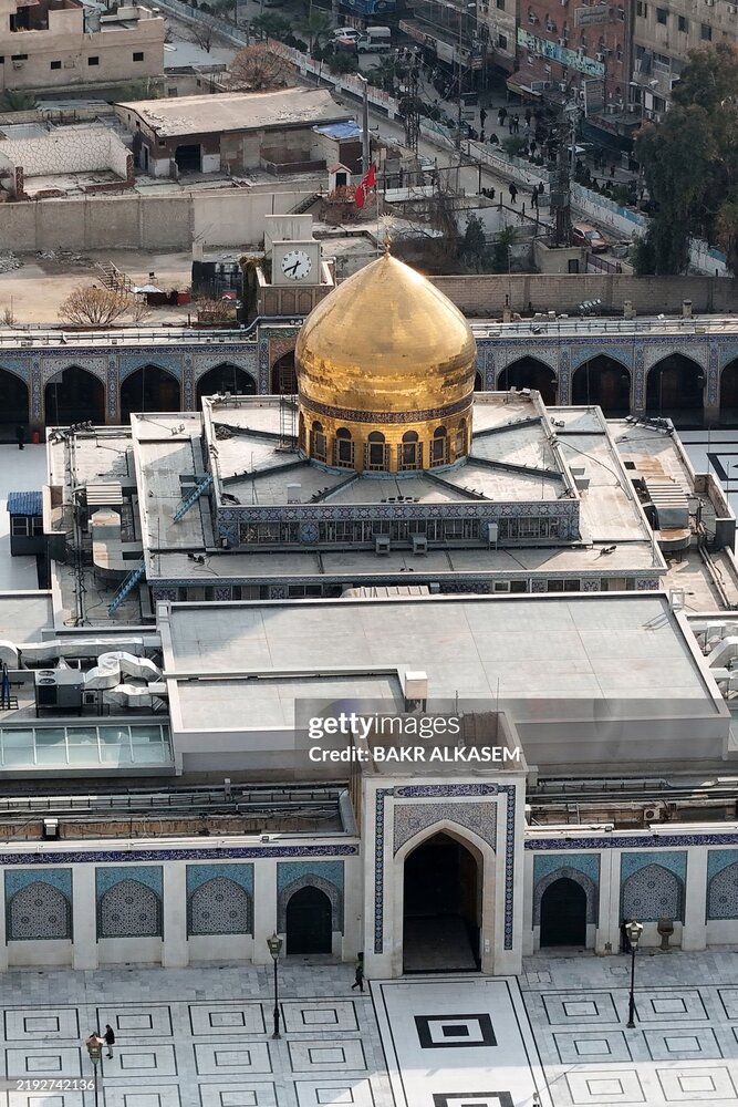 حرم حضرت زینب (س) در سوریه پس از حمله داعش + عکس نمای هوایی