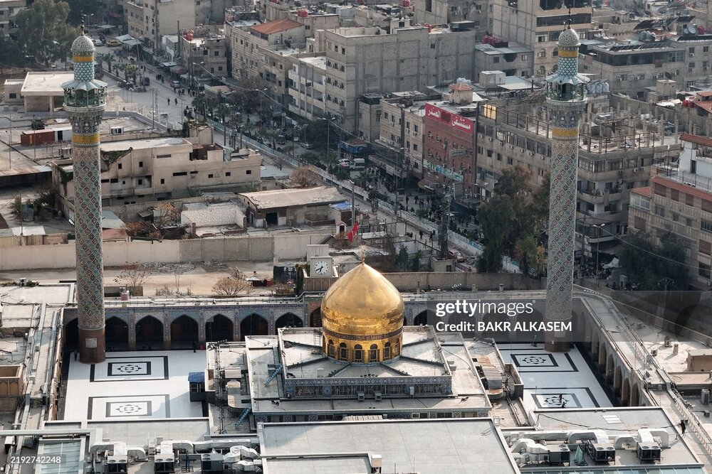 حرم حضرت زینب (س) در سوریه پس از حمله داعش + عکس نمای هوایی