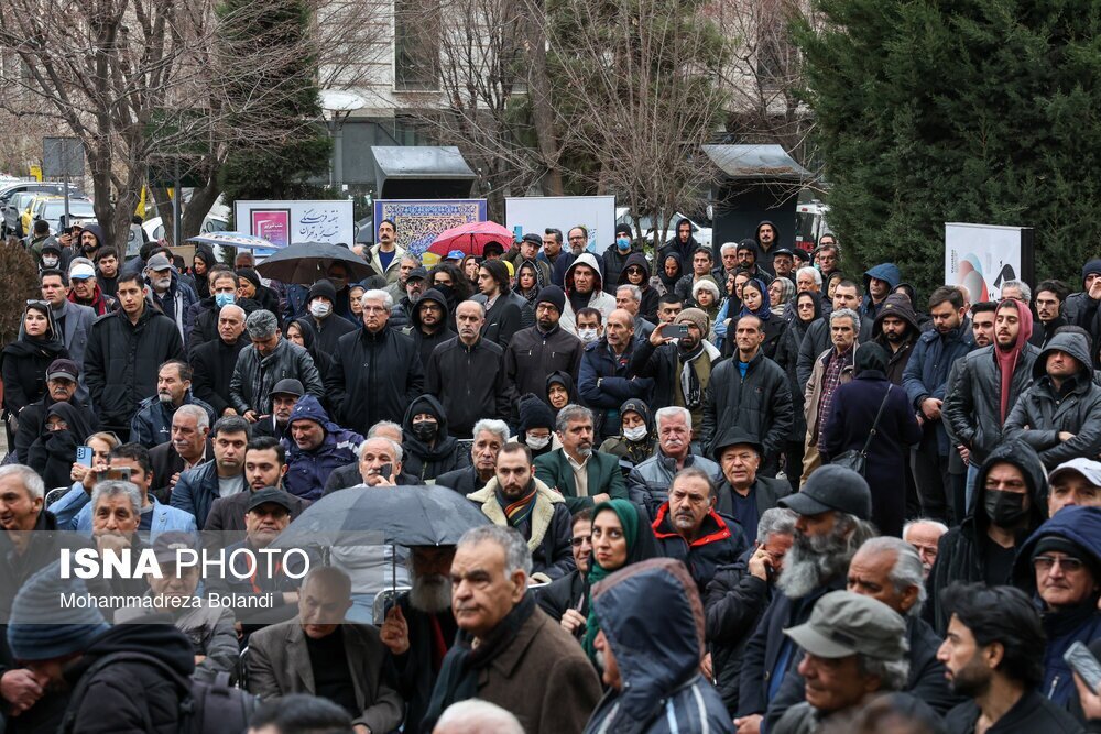 مراسم تشییع پیکر منوچهر والی‌زاده + گزارش تصویری
