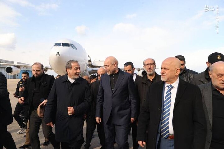 ورود محمد باقر قالیباف رییس مجلس ایران به بیروت + عکس ورود محمد باقر قالیباف رییس مجلس ایران به بیروت + عکس