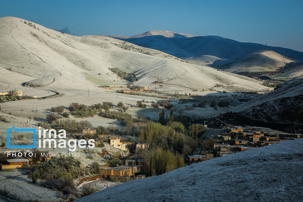 بارش برف عجیب بهاری در کردستان + گزارش تصویری