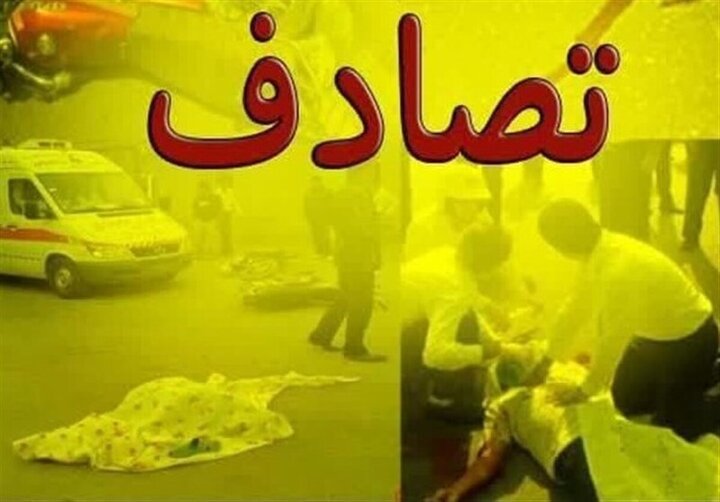 مصدومیت ۸ دانش آموز کوهدشتی درپی تصادف مینی‌بوس