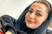 تیپ متفاوت نفیسه روشن با چادر مشکی + عکس جدید
