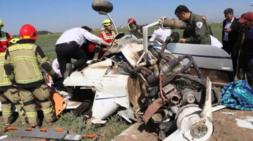 خلبان سانحه سقوط هواپیمای آموزشی در قزوین درگذشت