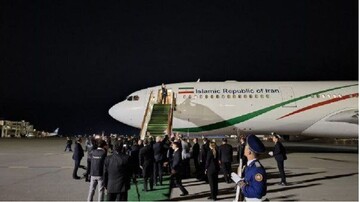 بازگشت رییس جمهور از باکو به تهران