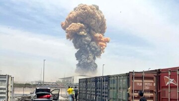 فیلم هولناک از لحظه انفجار زیر بالگرد هلال احمر