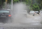 ویدئو آخرالزمانی از لحظه ورود توده سنگین بارشی به شهر بوکان