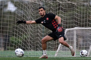 تمرین دروازه بانی مهاجم سرشناس پرسپولیس
