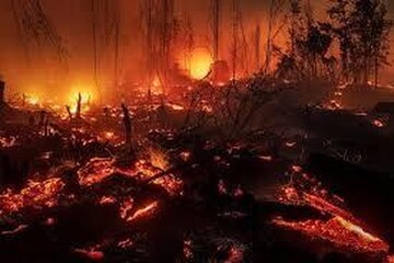 سوختن کوه‌های شیراز در اطراف آرامگاه سعدی + علت چه بود؟