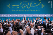 تصاویری متفاوت از دیدار امروز کارگران با رهبر انقلاب / فیلم
